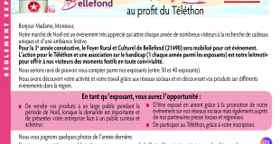 Marché de Noël au profit du Téléthon 