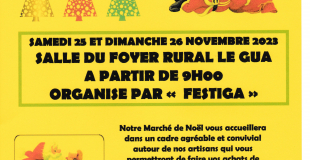 Marché de Noël organisé par le Comité des Fêtes Festiga