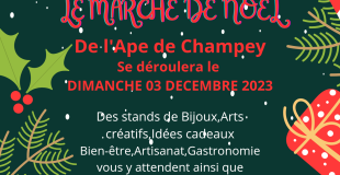 Marché de Noël de Champey, 9ème Édition