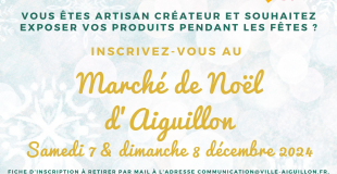 Marché de Noël 2024 d'Aiguillon (47)