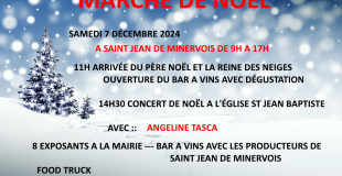 Marché de Noël 2024 de Saint-Jean de Minervois 34360