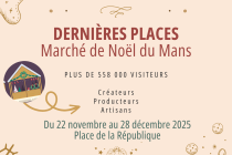 Appel à exposant - Marché de Noël du Mans 2025