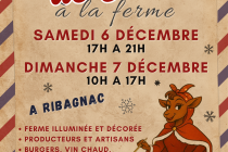 marché de noel à la ferme