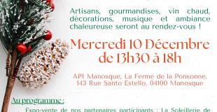 Marché de Noël chez API Manosque, La Ferme de la Ponsonne