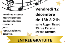 Marché de Noël festif