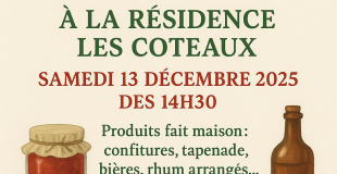 Marché de Noël de la résidence les Coteaux à Marsanne