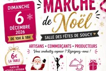 Marché de Noel Dimanche 6 Décembre 2026 Soucy (89)