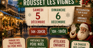 Marché de noel de rousset les vignes